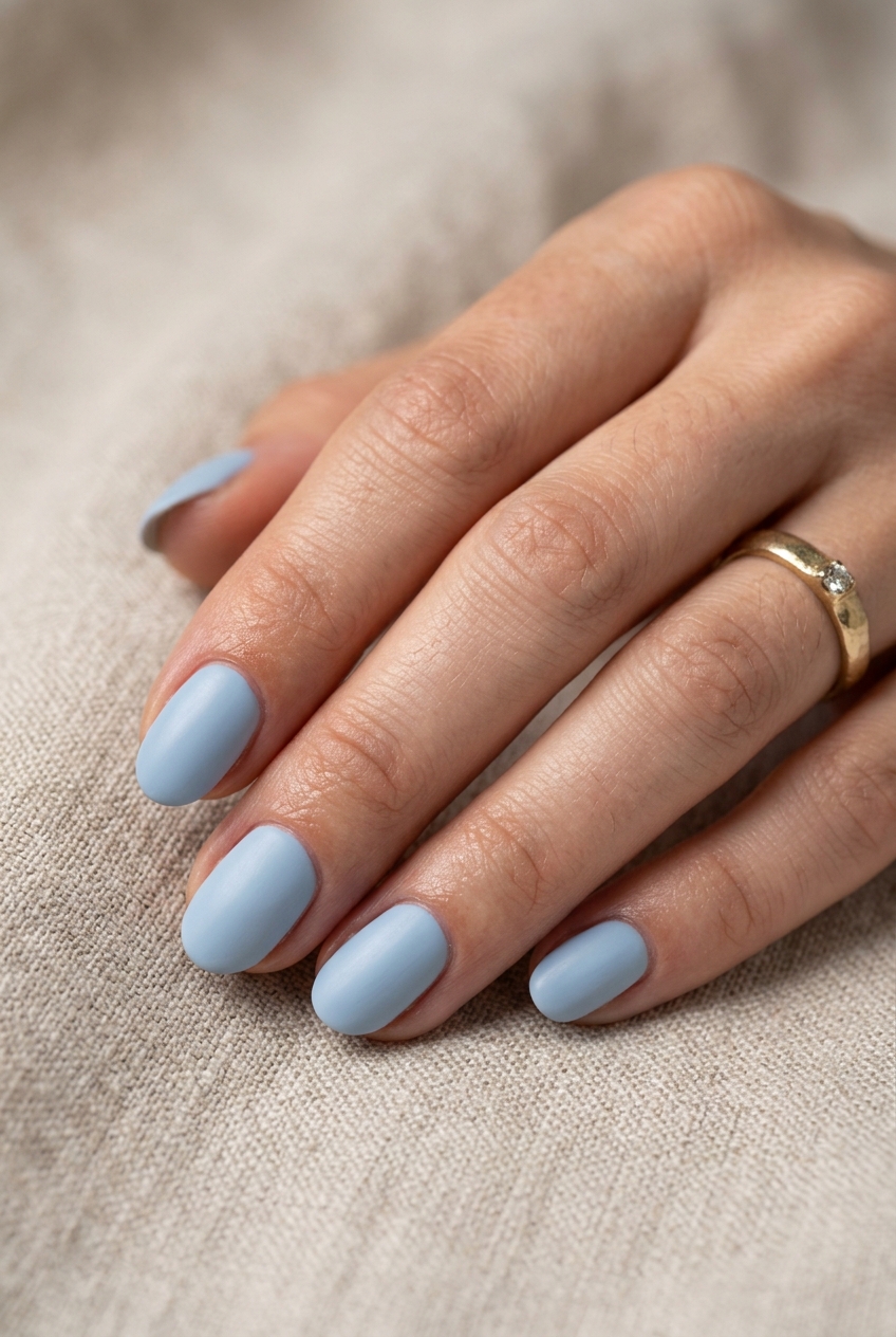 Powder Blue Squoval