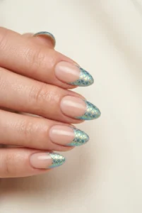 mermaid-scale-french-tips-nail-art